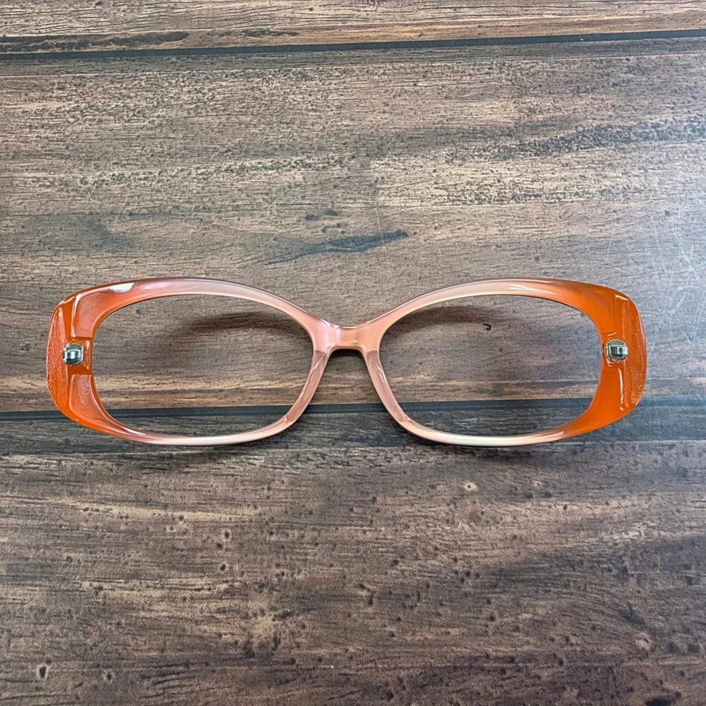 Oliver Peoples Phoebe Olive Orange Oval Eyeglass OTPI 56-17-125‎  Japan *PARTS*